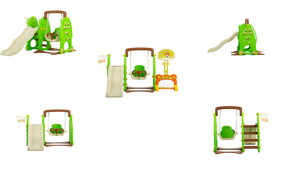 Kids Swing And Slide Set